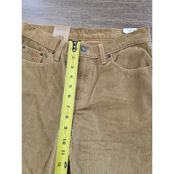 Levi’s Tan Corduroy Straight‑Fit Pants Women's 29×30 NWT Premium Cords Fall - Picture 10 of 10